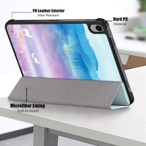 For Apple iPad 10th 10.9 Ultra Slim Tri-fold Leather Auto Smart Sleep Case Cover - Picture 92 of 155