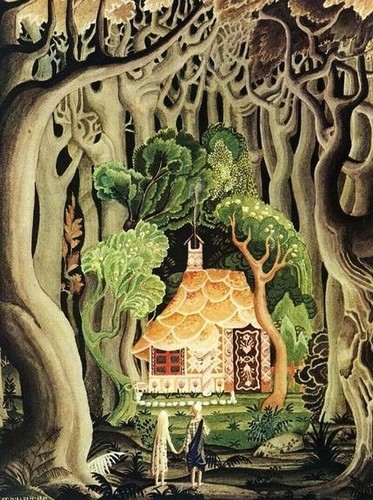 HANSEL & GRETEL & Other GRIMM'S FAIRY TALES ~ EASTON LEATHER ~ Kay Nielsen ILLUS - Picture 4 of 15