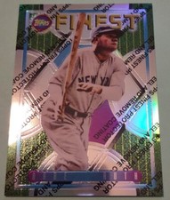 2022 Babe Ruth Topps Finest Flashbacks Refractor Protector 4/10 SSP Yankees
