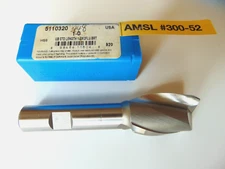 new Union Butterfield 5110320 1"d HSS End Mill  1.5"LOC 5/8"shank 4"OAL 2FL USA