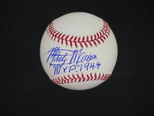 MARTY MARION SIGNED OMLB BASEBALL WITH 