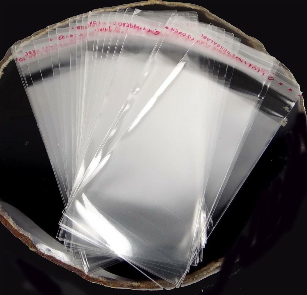 100 Ultra Clear OPP Self Adhesive Seal Plastic Bags 2" X 3"