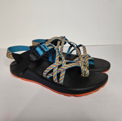 Chaco Sandals Women's Z/Cloud X2 Rainbow Orange Comfort Beach Hiking 8 PrideShoe