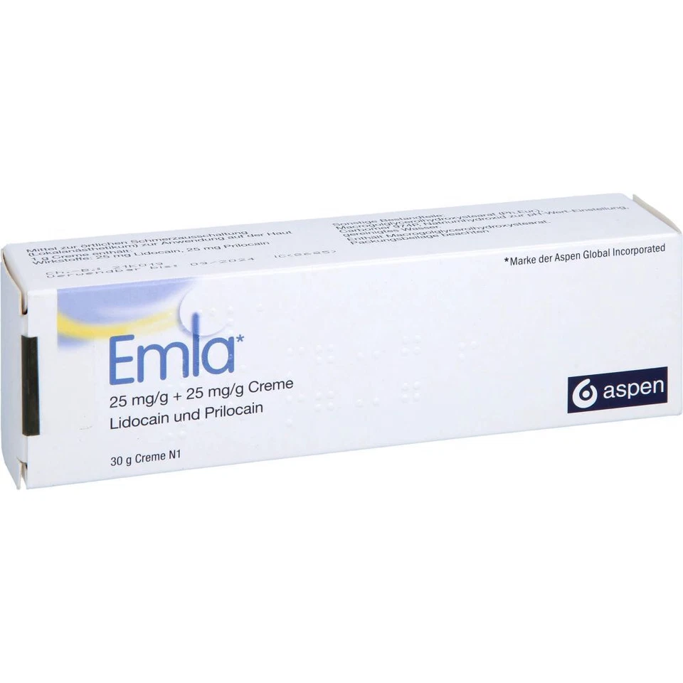 EMLA 25 mg/g + 25 mg/g Creme    30 g    PZN17952727 - Bild 3 von 3
