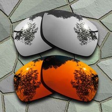 US Silver Red Orange Polarized Lenses Replacement For-Oakley Ravishing