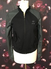Amy Winehouse Fred Perry Nwt Black Bomber Jacket Size 10 (39)