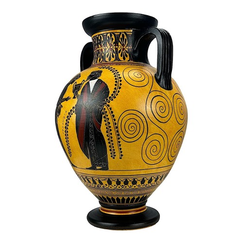 Amphora Achilles slaying Penthesilea Ancient Greek Vase Pottery Museum Copy 530 - 第 6/9 張圖片