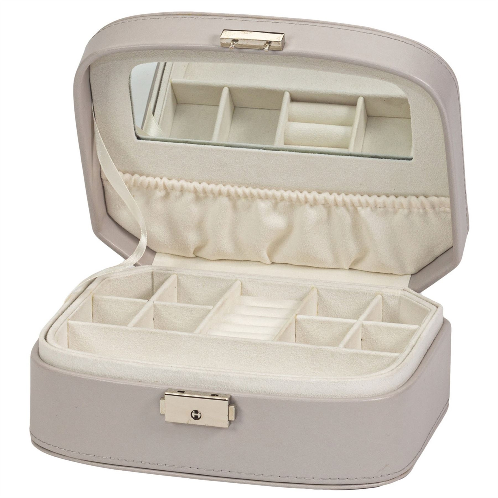 Classic Jewel Box Mele & Co Carry Handle & Lift-Out Tray Portable Jewel Case
