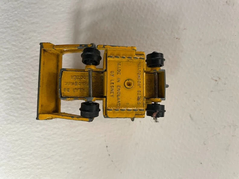 Bulldozer ~ Lesney / Matchbox años 50 ~ Vehículo de colección muy raro, sin pistas Foto 4 de 4