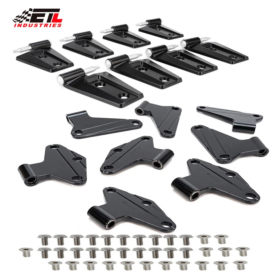 16X Inner &Outer Factory Body Door Hinges Powder Coat For Jeep Wrangler JK 2007+ - Image 2 of 4