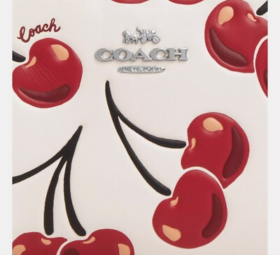 NWT Coach Snap Wallet With Cherry Print CZ618 🍒 | eBay