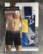 NAUTICA Mens Limited Edition Underwear 3 Pack Stretch Boxer Briefs  Medium