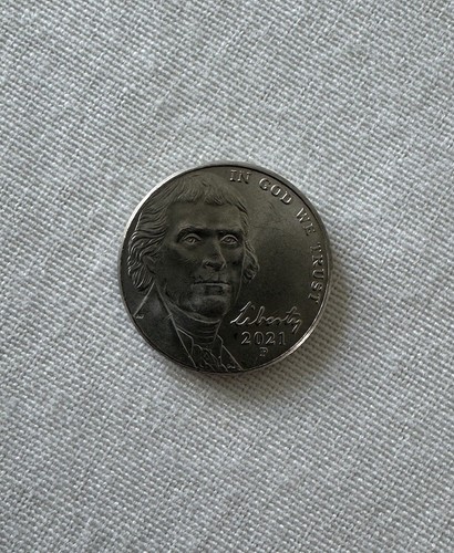 2021 P Jefferson Nickel, DD, Scar, Die Chips - Picture 1 of 7