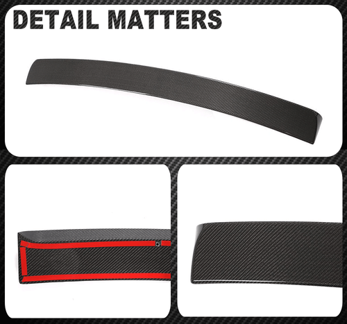 Passt für BMW F13 640i 650i M6 10UP Carbon Heckspoiler Heck Flügel Spoiler Lippe - Picture 12 of 12