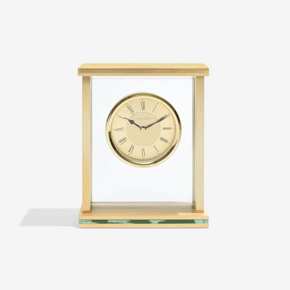 Howard Miller Horloge De Table Analogique à Quartz Avec Alarme En Argent Transparent Gcvl1807