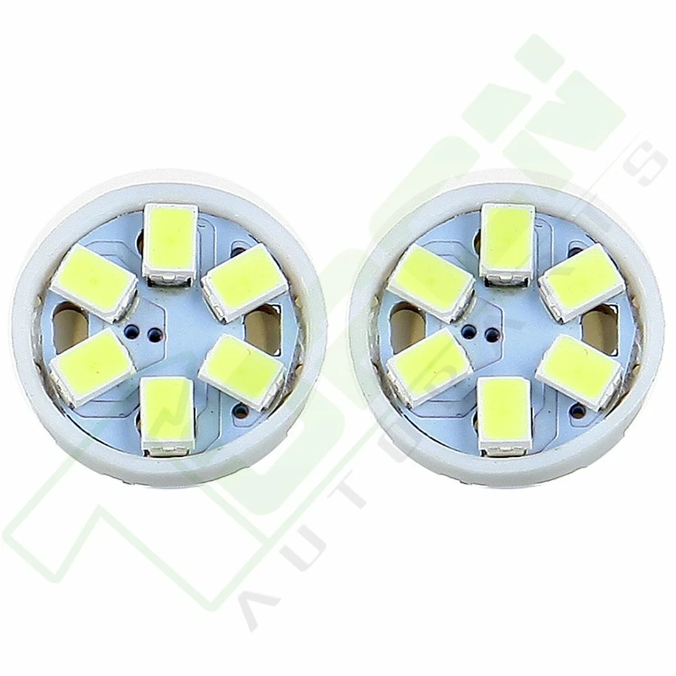 10pcs White T10 Gauge Cluster Instrument Speedometer LED Light Bulbs w/ Socket - Image 4 of 4