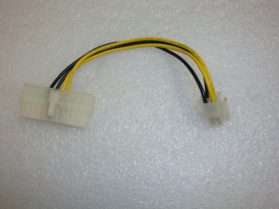 2pcs Seasonic 20-Pin Male  to 4-Pin Female PSU Power Adapter Cable Connector