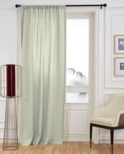 Solino Home 100 Linen Curtain 52 x 96 Inch Sage 52 x 96 Inch, Green