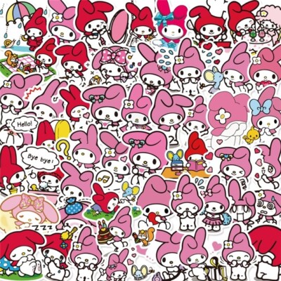 10pcs My Melody Stickers | Water Resistant | Sanrio Inspired
