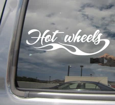 Tribal Hot Wheels Flame - Car Auto Window High Quality Vinyl Decal Sticker 10063