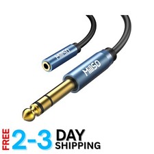 Durable 30CM 1/4" to 3.5mm Audio Adapter - Ideal for Amplifiers  Headphones