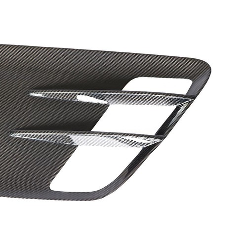 For Mercedes Benz C197 R197 SLS Dry Carbon Side Fender Air Vent Cover Trims - Foto 12 di 14