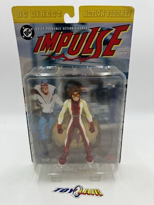 Vintage DC Direct Comics IMPULSE Bart Allen Flash Fully Action Figure 2000