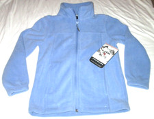 Swiss Alps Fleece zip-up Jacket-Girl's-sz 5/6-blue-NWT-RET 40.00-FRONT POCKETS