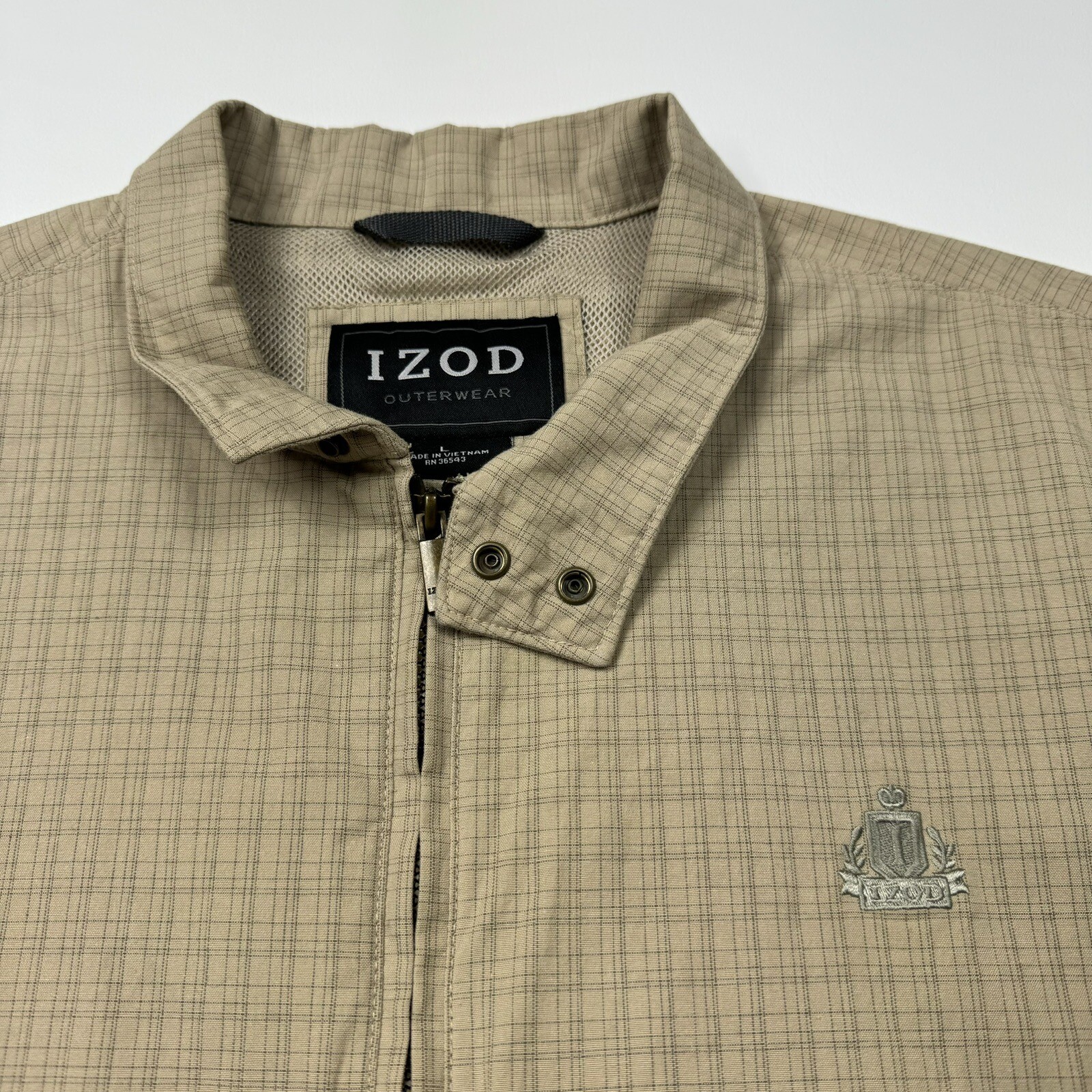 Men’s IZOD Full Zip Basic Jacket Size Large - image 2