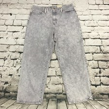 NWT Universal Thread Womens Jeans Gray Acid Wash High Rise Straight Size 18