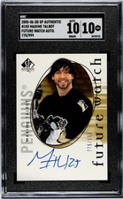 Maxime Talbot 2005-06 SP Authentic Future Watch Auto Rookie RC 775/999 SGC 10