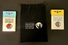 Natural American Spirit 25th Anniversary 2 Pk Tins 2009 Blue & Yellow w/NAS Bag