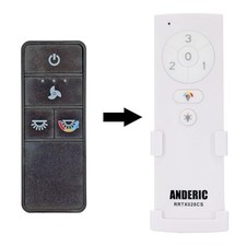 RRTX028C-S Replacement Ceiling Fan Remote Control Compatible with Hampton Bay