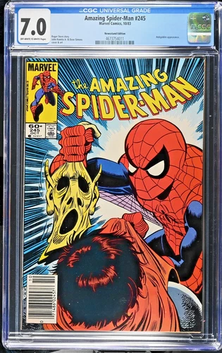 AMAZING SPIDER-MAN #245 NEWSSTAND (1983) CGC 7.0🔥HOBGOBLIN UMLASKING🔥NEW SLAB!