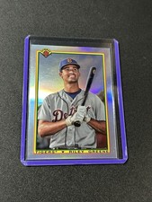2019 Bowman Chrome Riley Greene 1990 Bowman Refractor Prospect #90B-RG Tigers E2