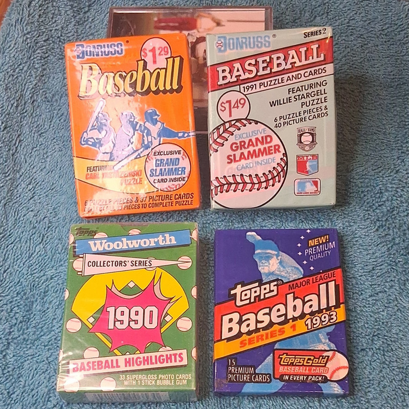 Topps & Donruss MLB Baseball Trading Card Lot 125 Cards 1990-1993 Puzzle Packs