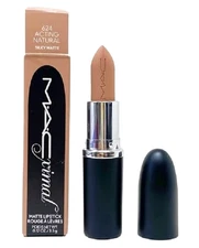 MACximal Silky Matte Lipstick - 624 Acting Natural (Warm toned light nude beige)