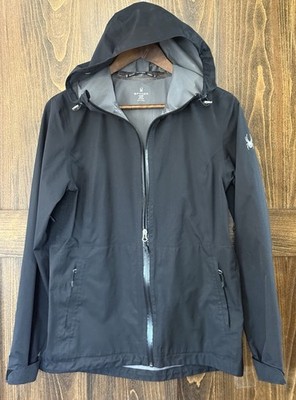SPYDER MISTY RAIN SHELL JACKET WOMEN Size Medium - BLACK New No tags