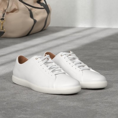 Mens Cole Haan Grand Crosscourt II SNEAKERS - White Leather  display picture 3