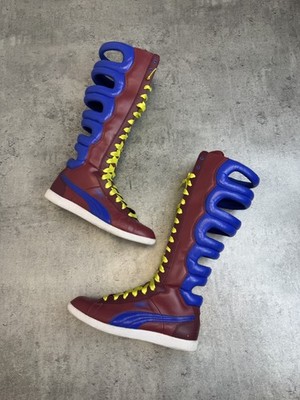 2000s PUMA First Round Boots Sample 4.5UK Boxing y2k Lace Up Sneakers Vintage