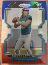 2021 Panini Prizm Trevor Lawrence RC RED, WHITE & BLUE PRIZM SP Rookie Jaguars!