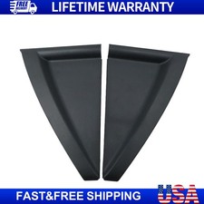 Pair Rear Outside Door Delta Pillar Molding Black Fits 2005-2010 Kia Sportage