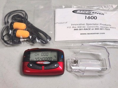 Raceceiver 1600 Radio Receiver Legend Plus LCD Screen Holster 
