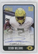 2021 Onyx Vintage College Auto Blue Ink /400 Devon Williams #CADW Auto v9t