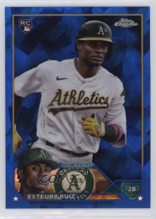 2023 Topps Chrome Sapphire Edition Esteury Ruiz #650 Rookie RC
