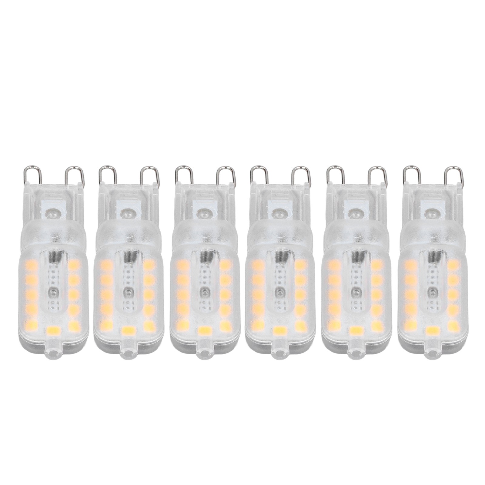 6pcs G9 LED Bulb 5W Transparent Cover 22LED Dimmable G9 Light Bulb For Ceiling
