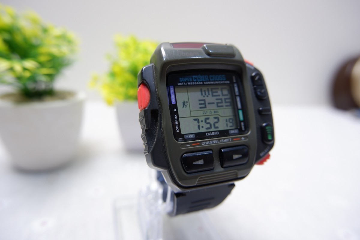 RARE Casio Super Cyber Cross JG-200 Vintage Tech Gamer Watch | eBay
