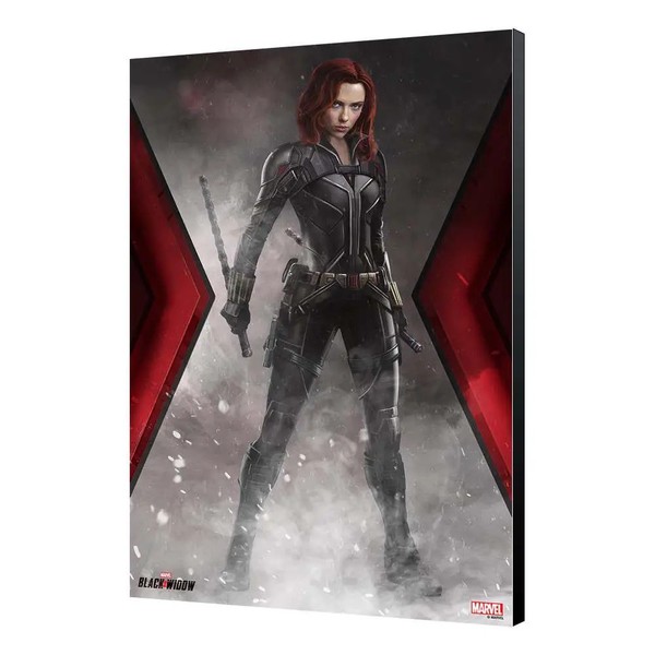 Poster Black Widow Movie Smoke - Semic Aus Holz 33,7 X 50 Cm-image