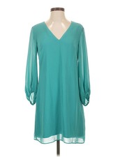 NWT Eliza J Women Green Casual Dress 4