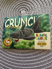 TY BEANIE BABIES TRADING CARD CRUNCH THE SHARK Series II 1999 4130